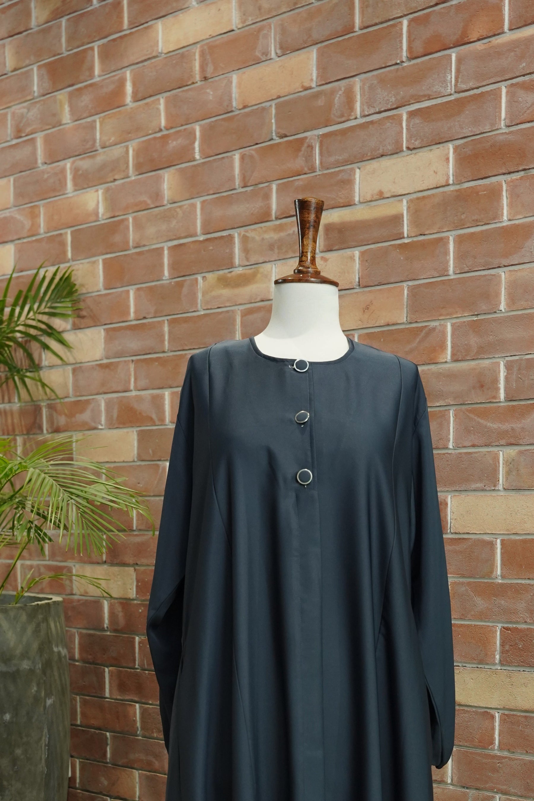 Casual Wear Button Style Abaya