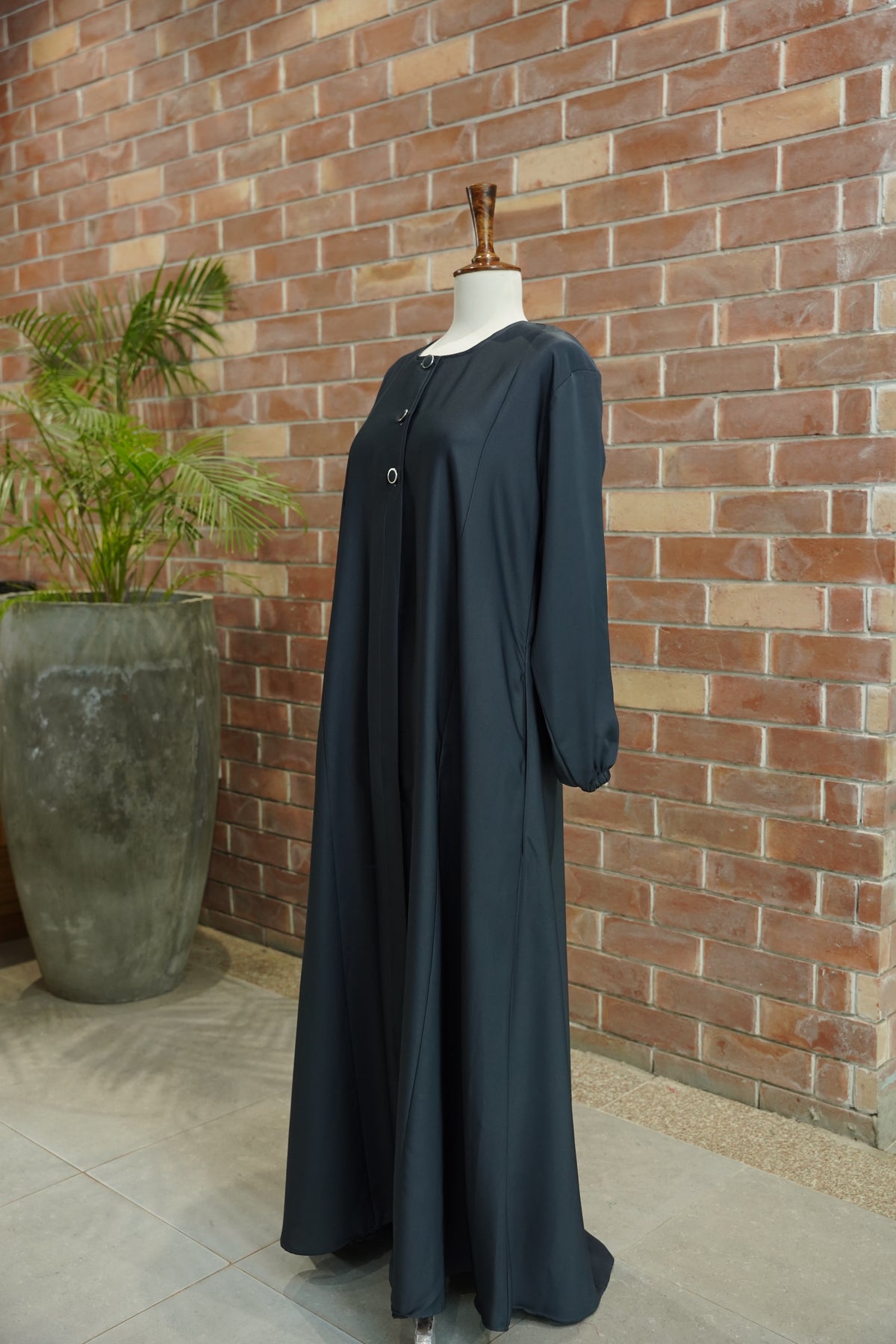 Casual Wear Button Style Abaya