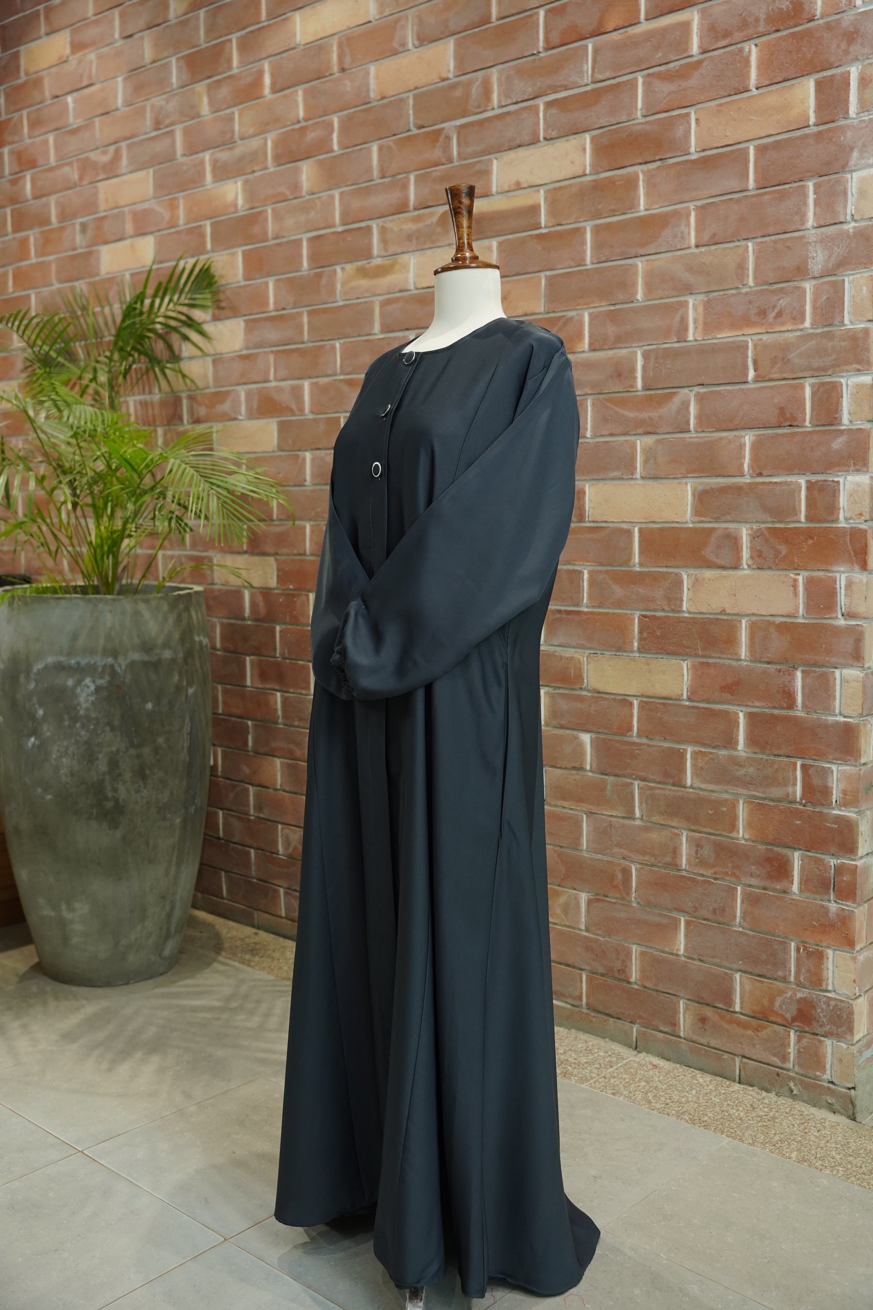 Casual Wear Button Style Abaya