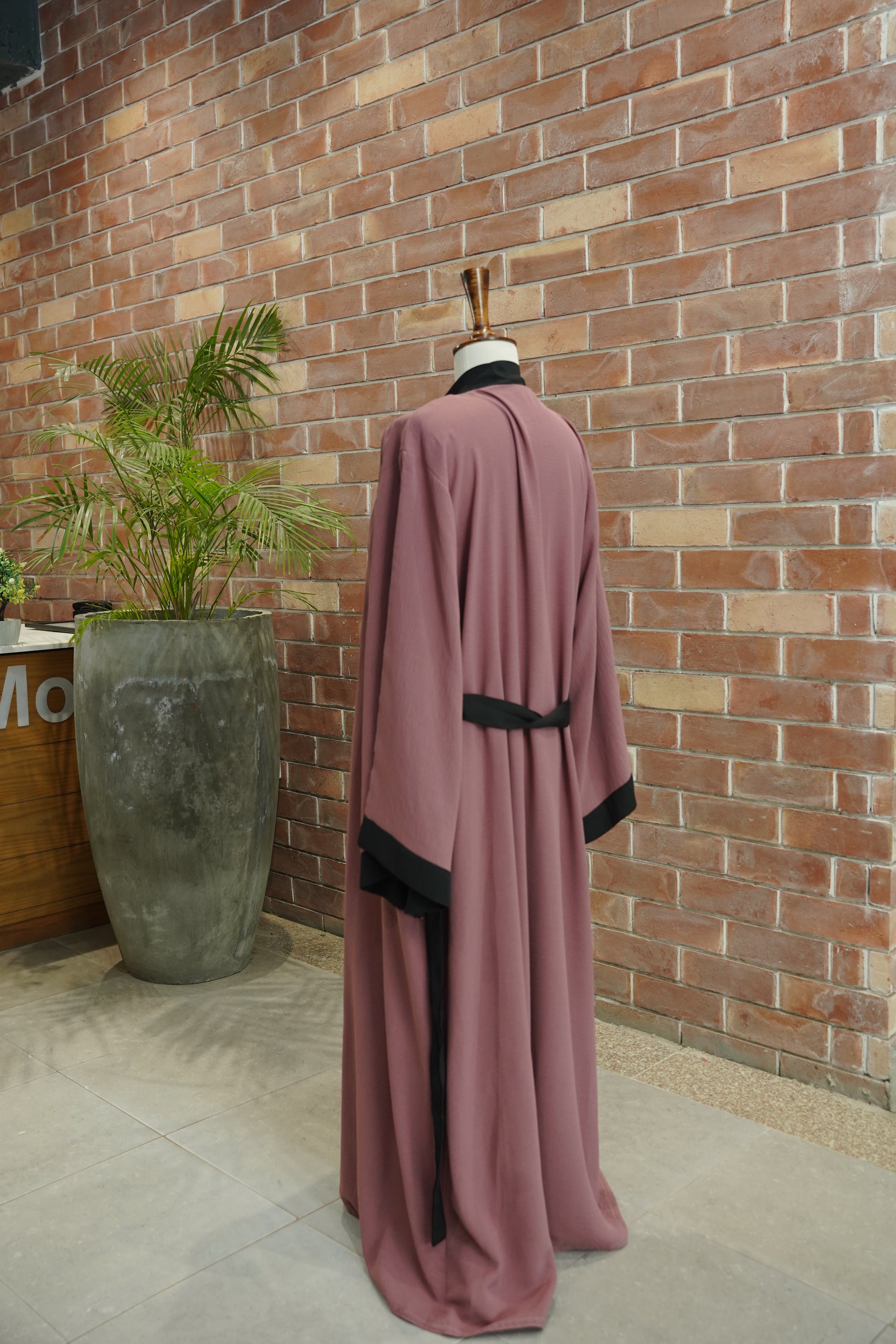 Gown Style Abaya Pink