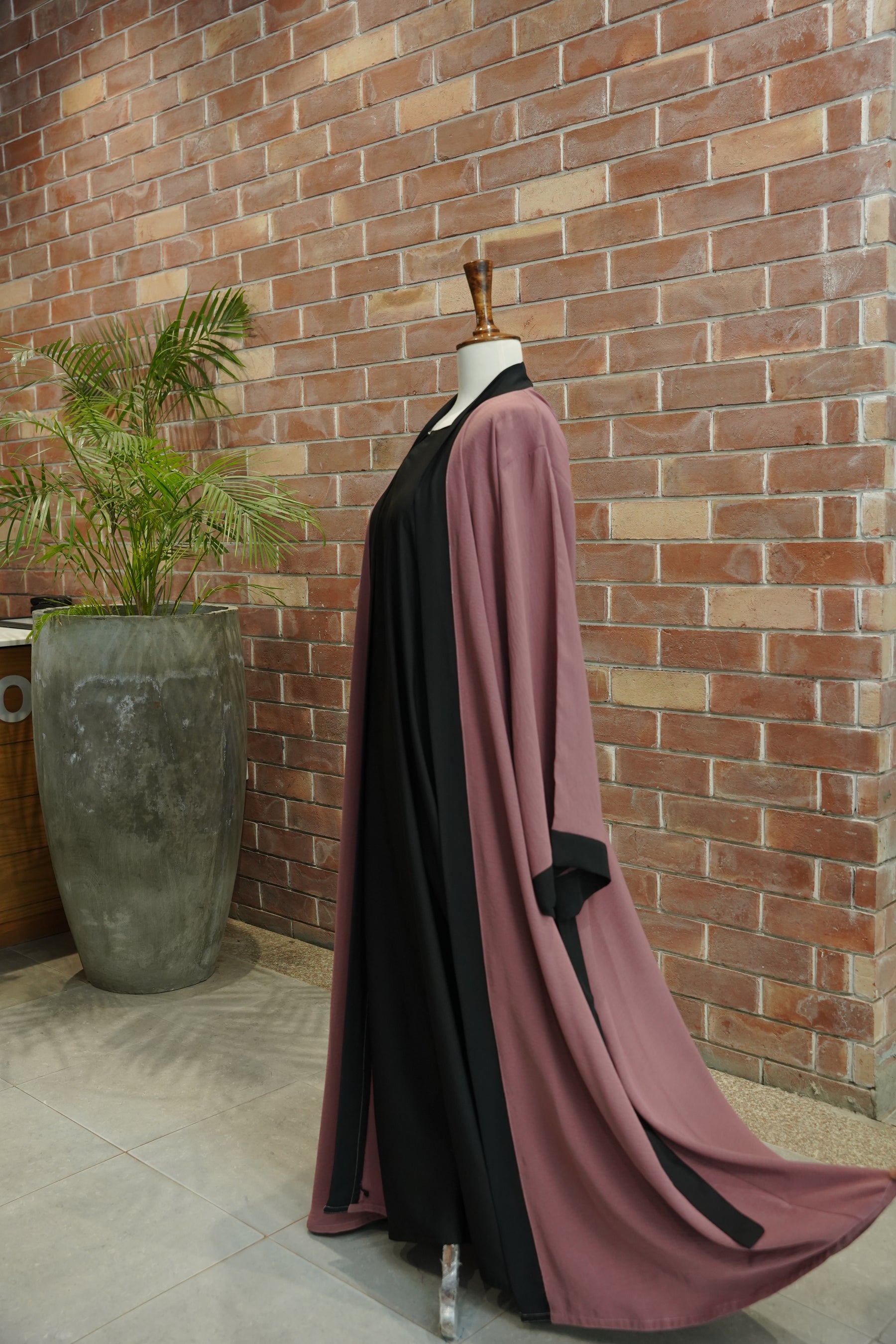 Gown Style Abaya Pink