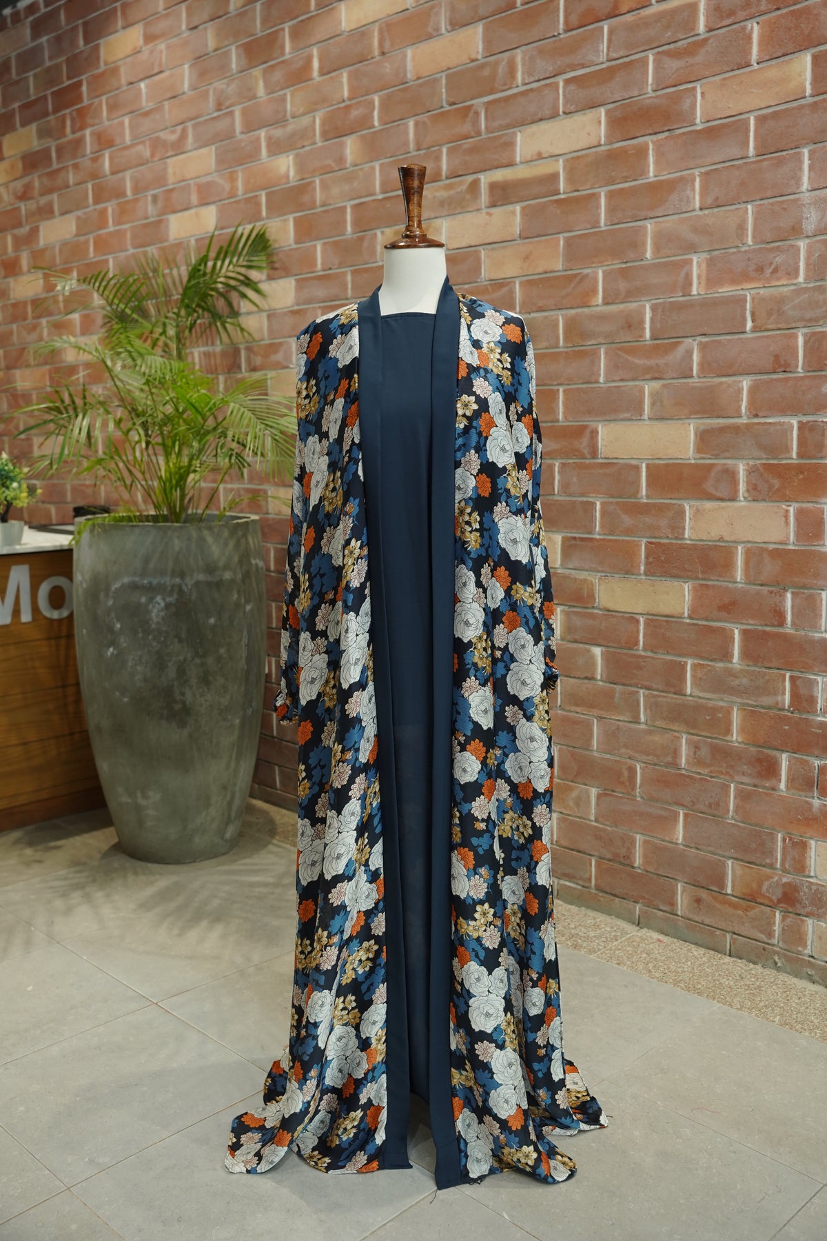 Gown Style Floral Print Abaya