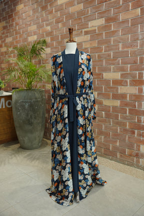 Gown Style Floral Print Abaya