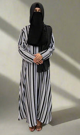 Lining print Abaya